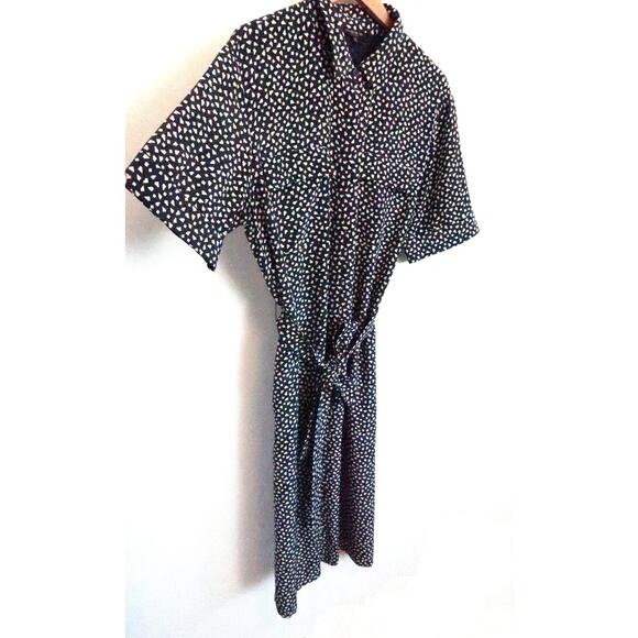 LAFAYETTE 148 Doha Silk Short-Sleeve Midi Belted Shirt Dress Nordstrom XL $748 - Picture 9 of 16